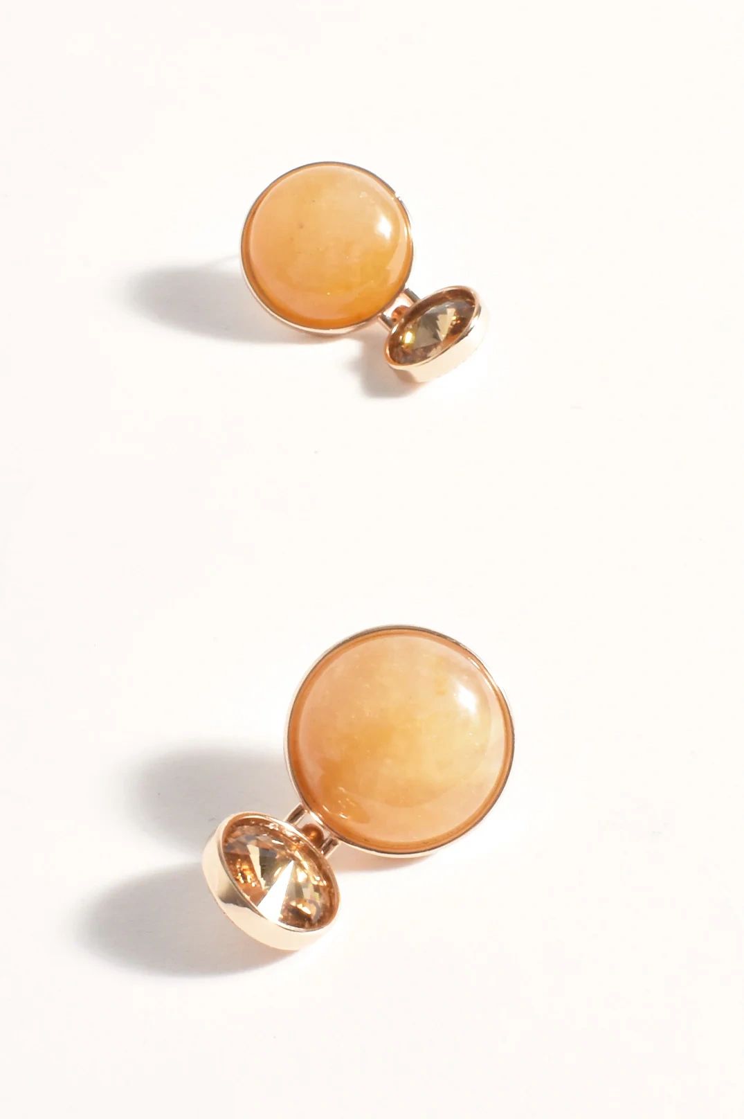 Stone Glass Mid Drop Earrings Secondary image