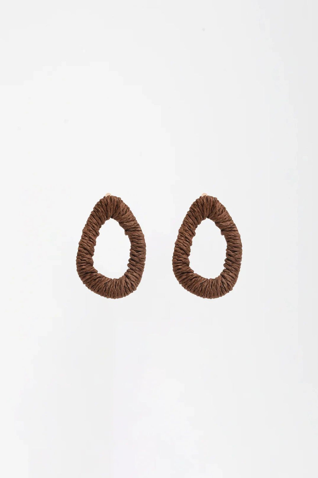 Wrapped Organic Shape Earrings Asst Colour