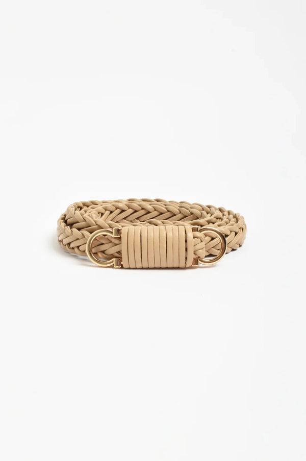 Plaited Thin Waist Belt Asst Colour