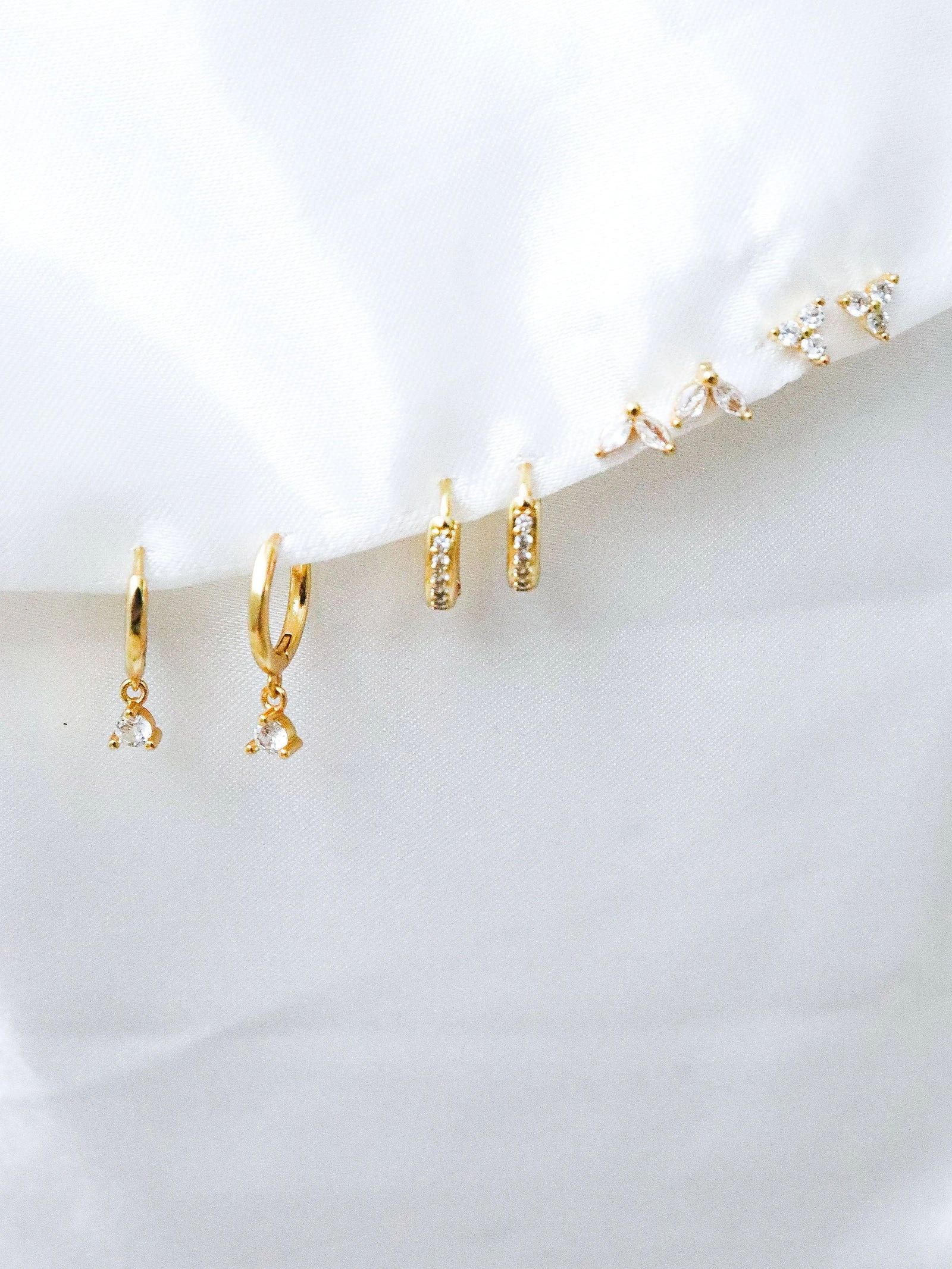 Summer Stacker Earring Set - 18K Gold Plated Secondary image