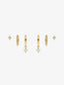 Amber Gold Stacker Earring Set