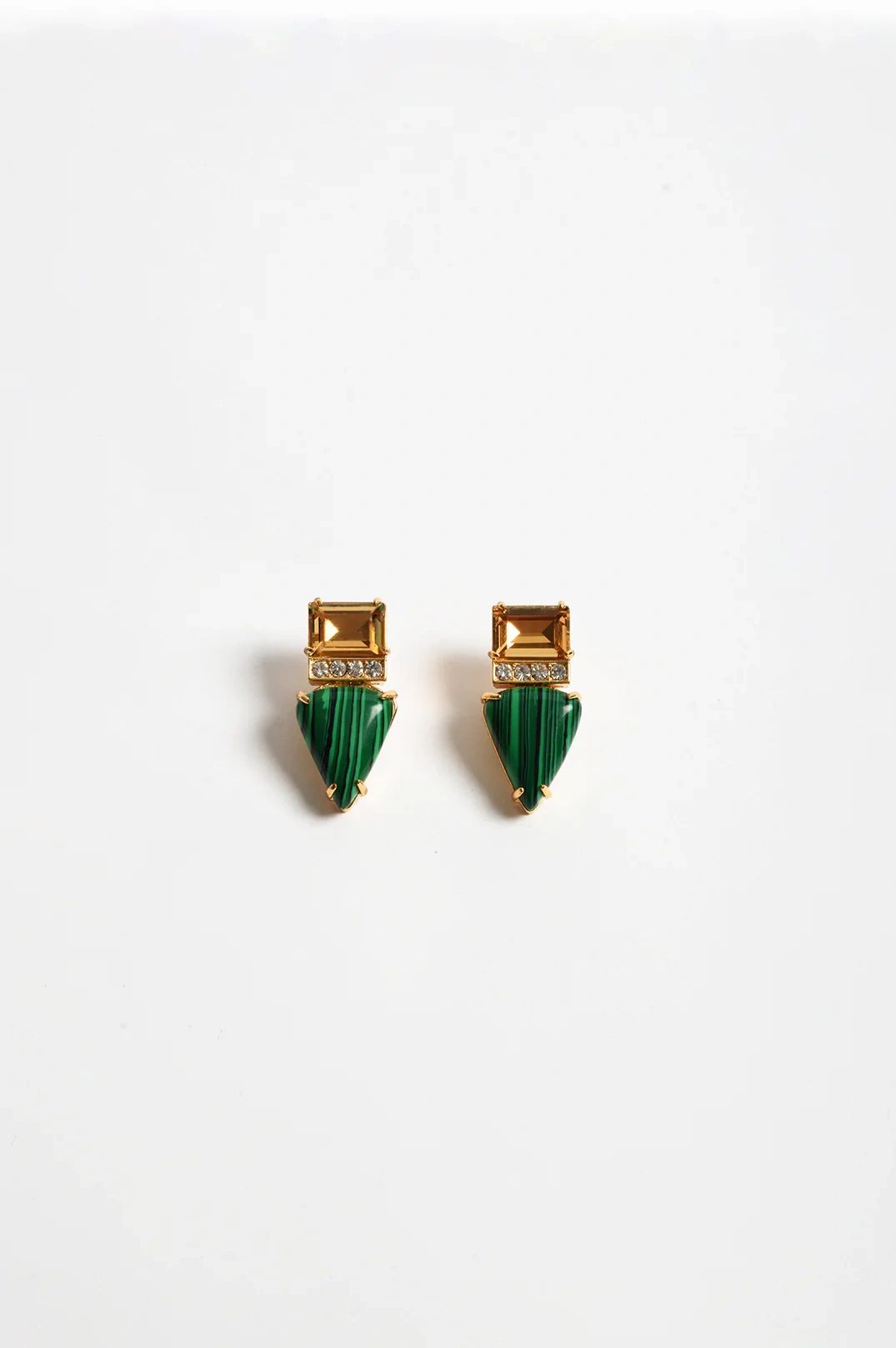 Semi Precious Stone Jewel Event Earrings Secondary image
