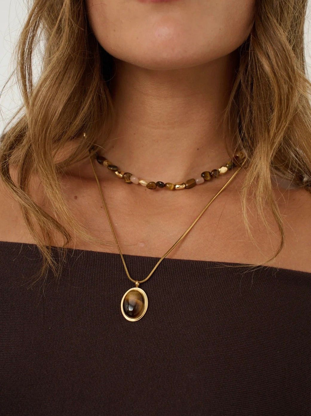 Morrison Tiger Necklace Gold