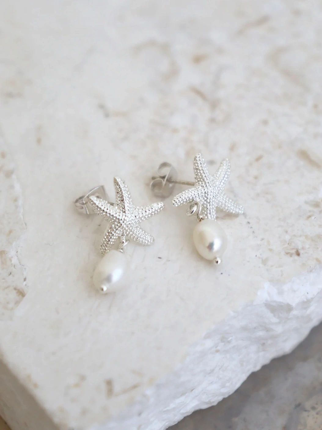 Starfish Pearl Earrings Asst Colours Secondary image