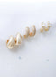 Duet 18K Gold Plated Earring Set