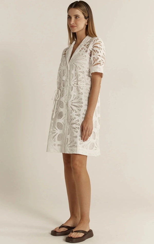 Fate and Becker Elara Broderie Shirt Dress