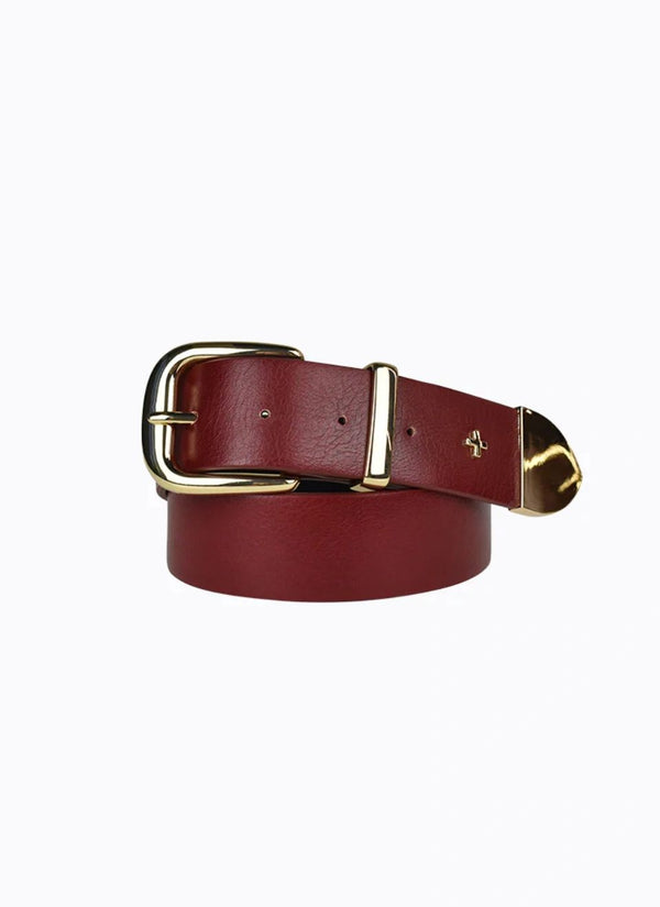 PETA and Jain Maisie Belt Burgundy