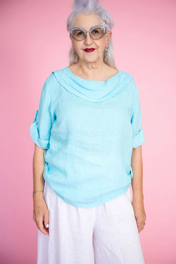 Hepburn Cowl Top