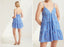 Embroidered Tiered Mini Dress