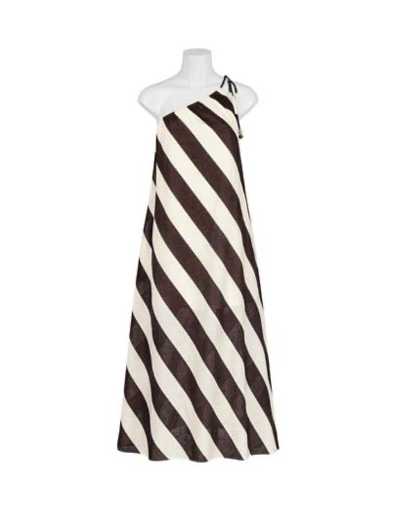 Choc Stripe Maxi Dress