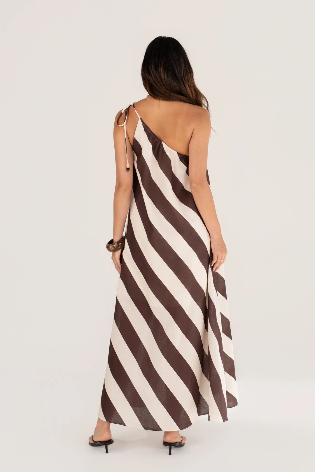 Choc Stripe Maxi Dress
