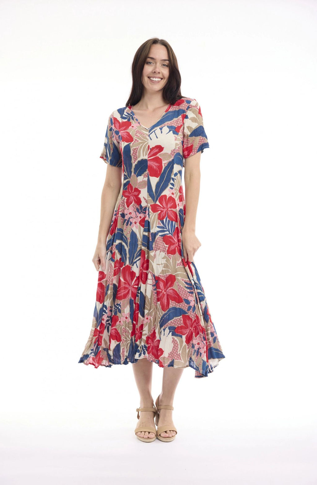 Orientique Cavailon Godet Dress