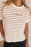 All About Eve Washed Stripe Tee Asst Colours