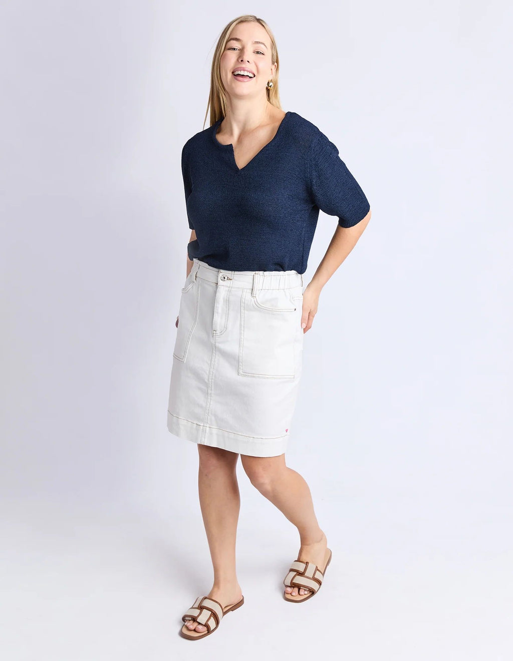 Elm Atlas Denim Skirt Asst Colours