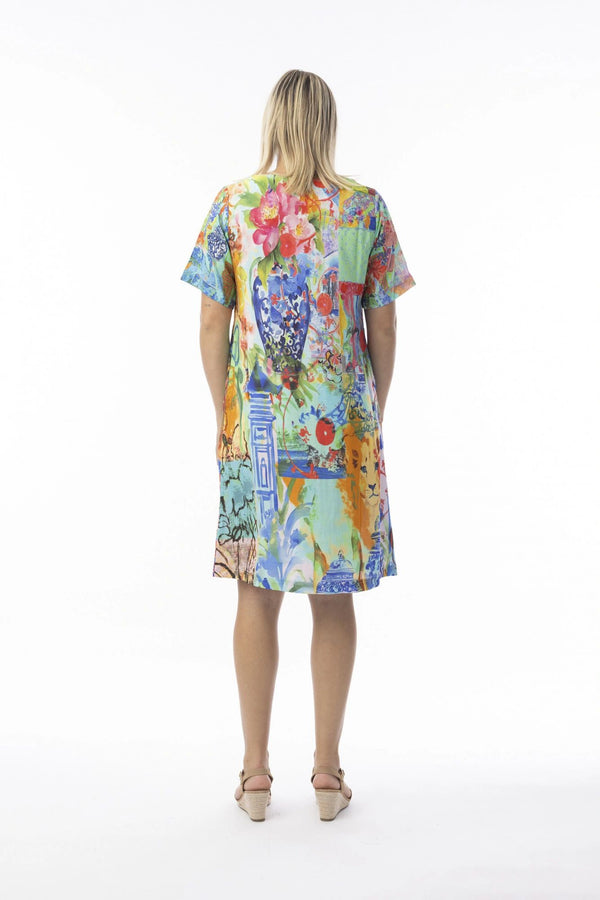Oriental Digital Shift Dress