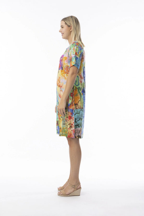 Oriental Digital Shift Dress