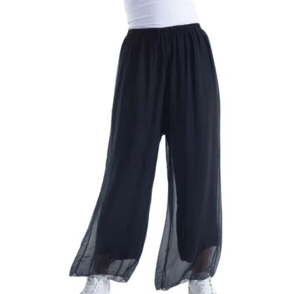 Vera May Silk Black Pants