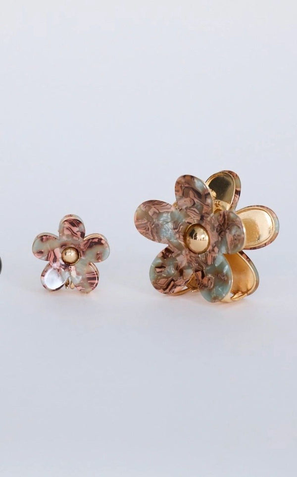 Flora Set of 2 Hairclips Asst Colours