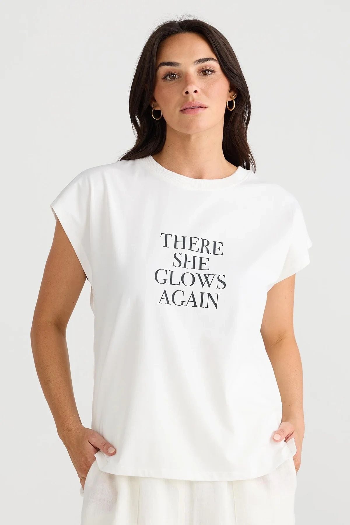 There She Glows Again White Tee Secondary image