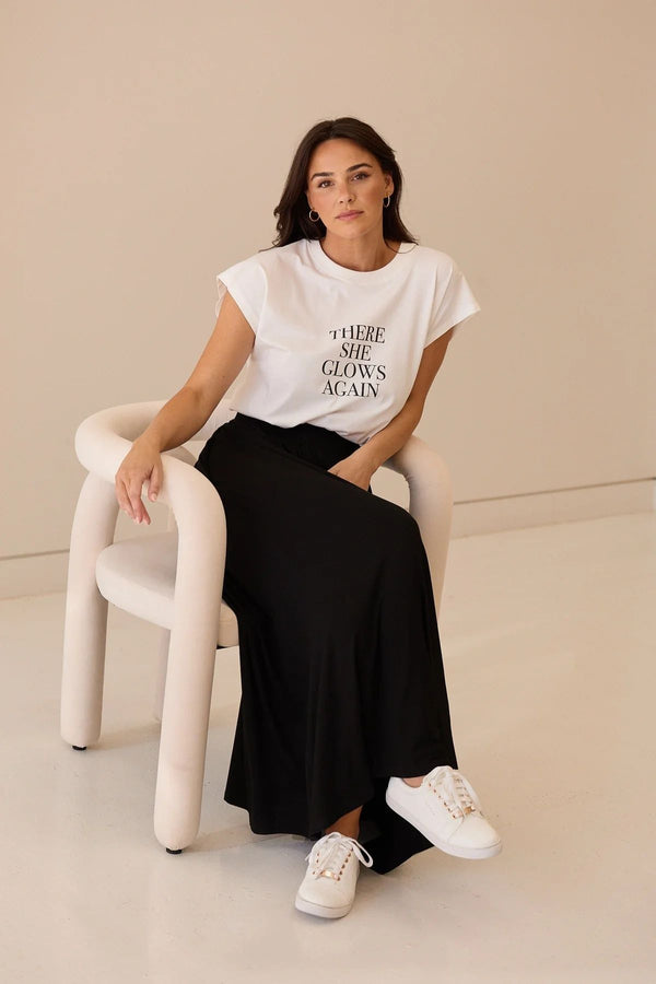 There She Glows Again White Tee