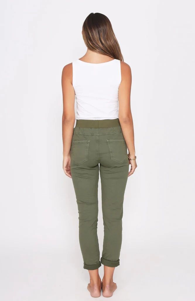 Khaki Riley Joggers