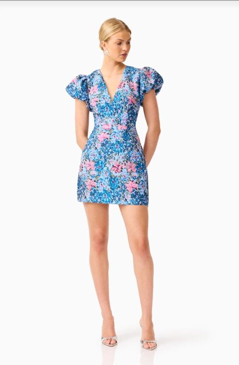 Elliatt Antheris Puff Sleeve Mini Dress