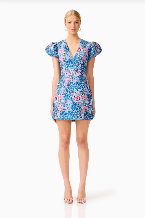 Elliatt Antheris Puff Sleeve Mini Dress