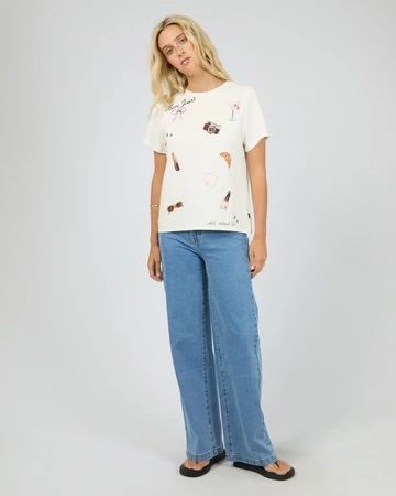 All About Eve Jolie Regular Tee Vintage White Secondary image