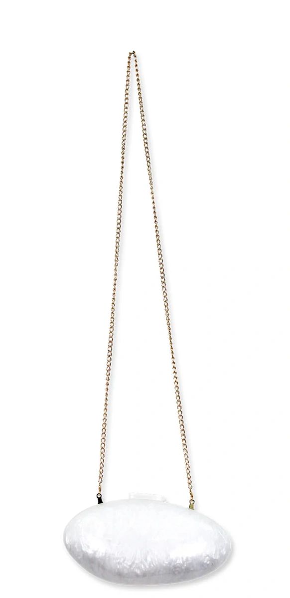 Phoebe Clutch in White