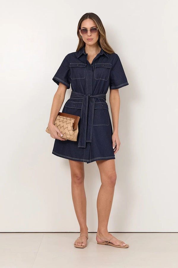 Erin Lightweight Denim Shirt Dress
