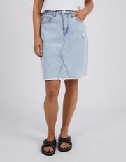 Foxwood Belle Skirt White or Light Denim
