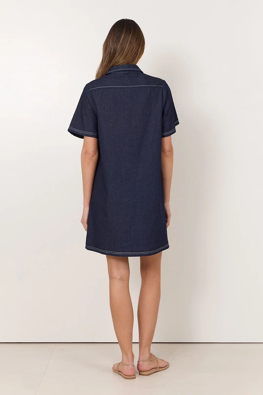 Erin Lightweight Denim Shirt Dress