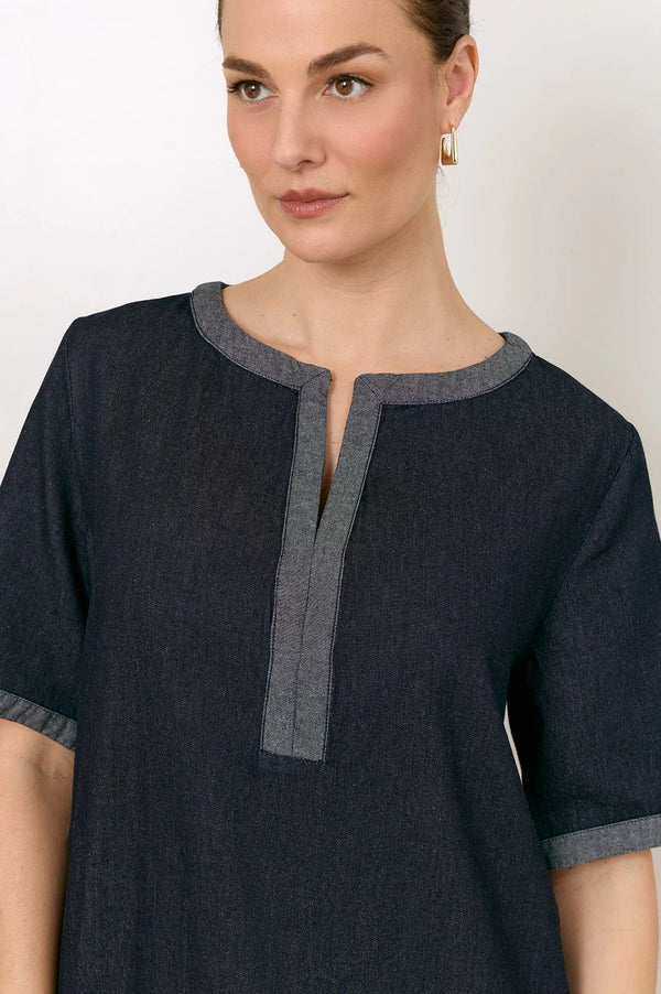 Sara Lightweight Short Denim Dress