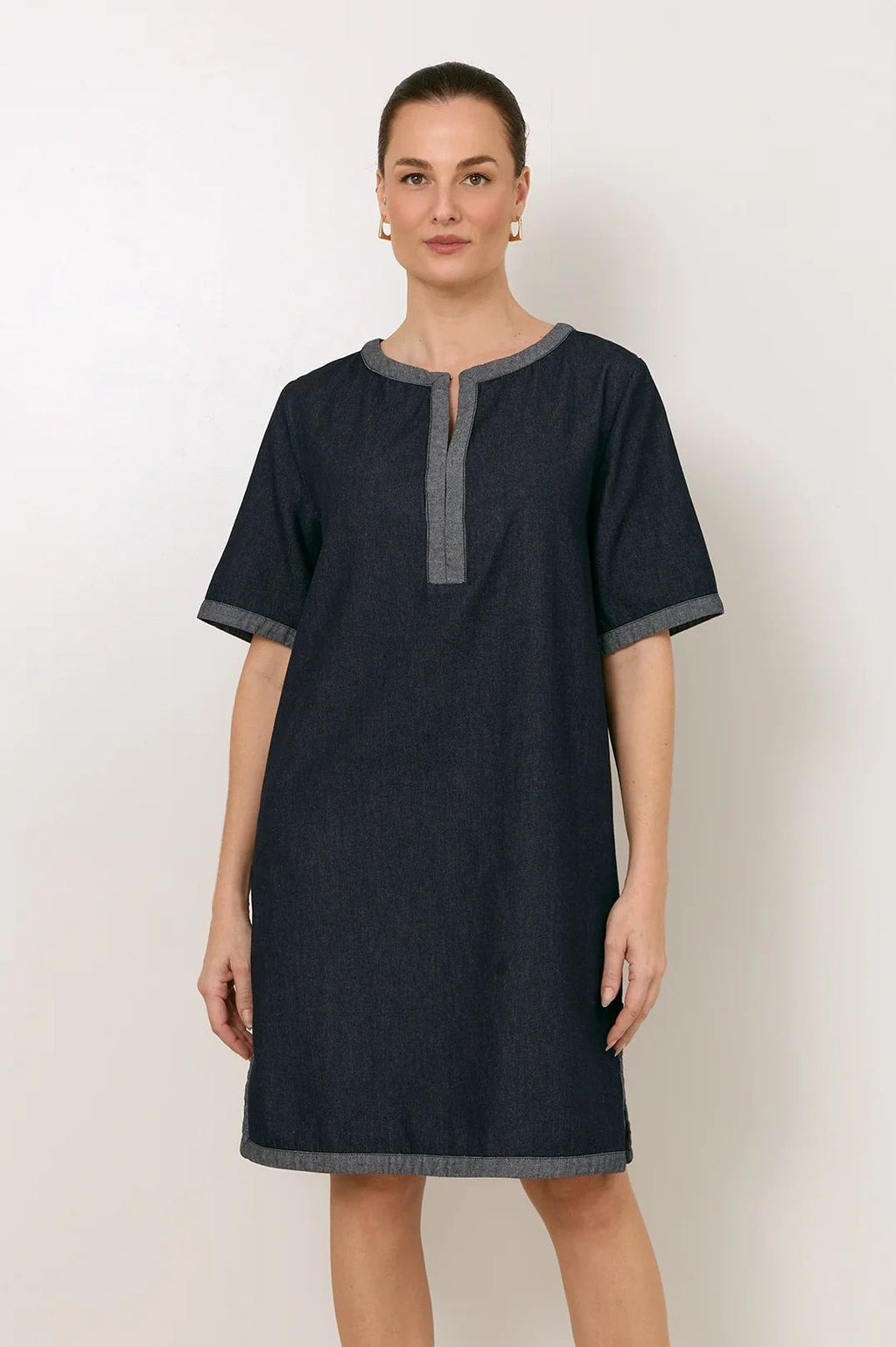 Sara Lightweight Short Denim Dress