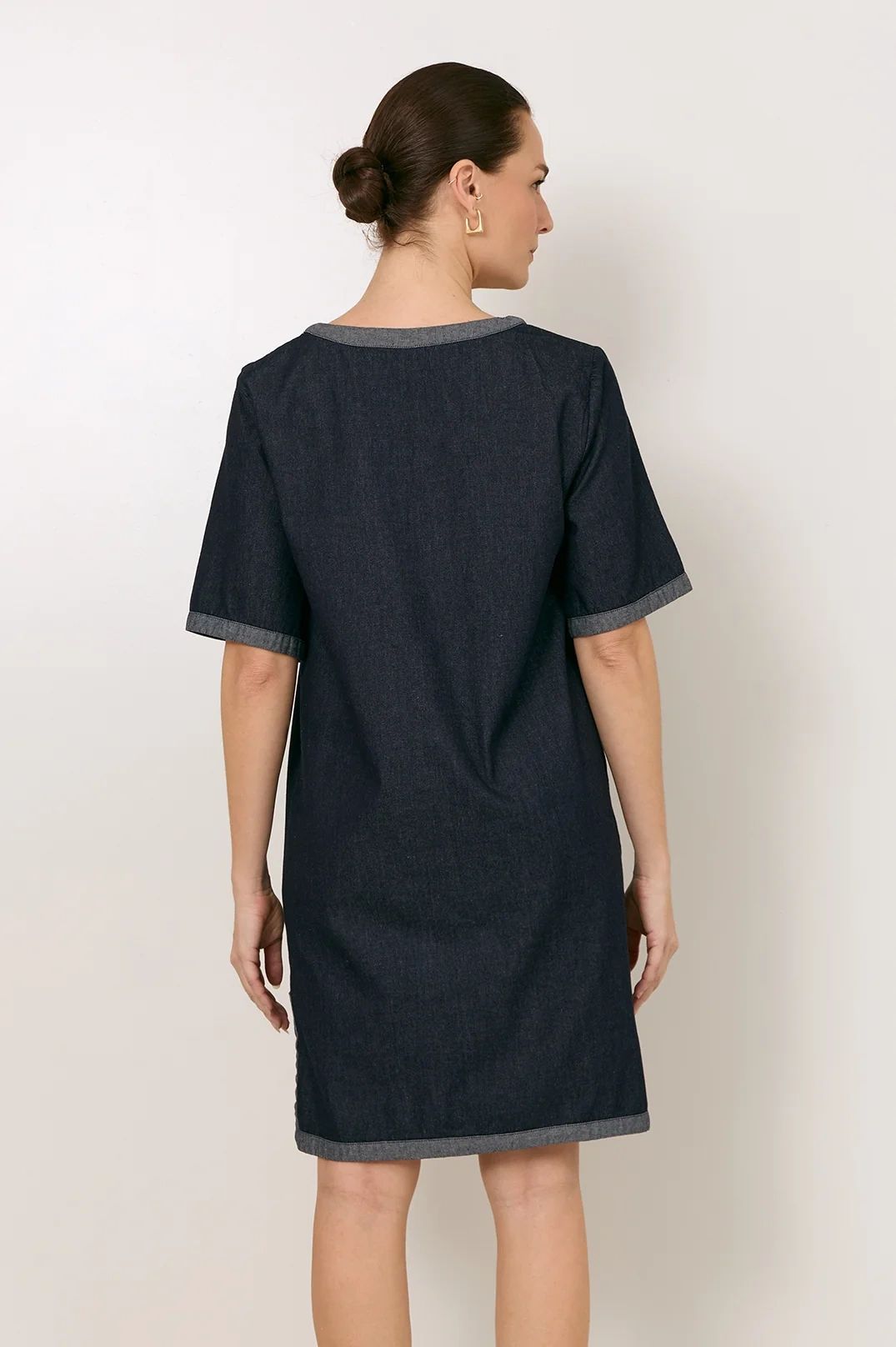 Sara Lightweight Short Denim Dress