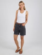 Foxwood Millie Washed Black Shorts Main image