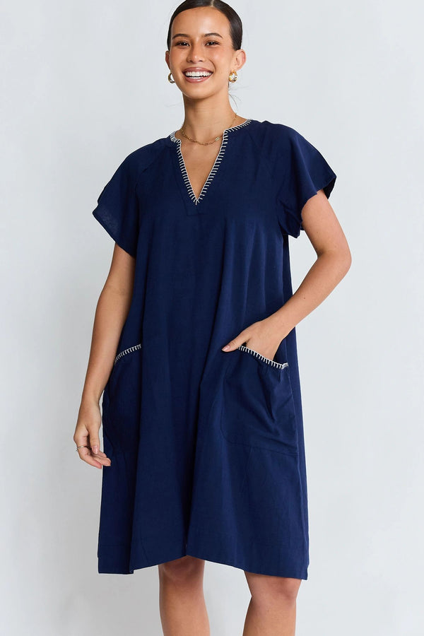 LulaLife Remi Dress Navy