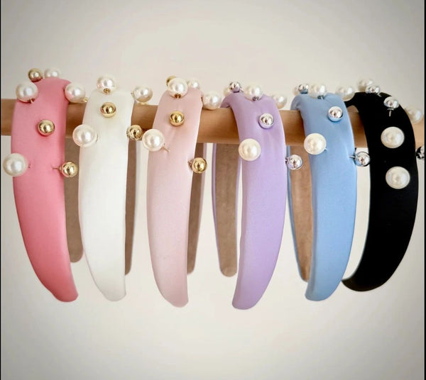 Peggy Pearl Headband Asst Colours