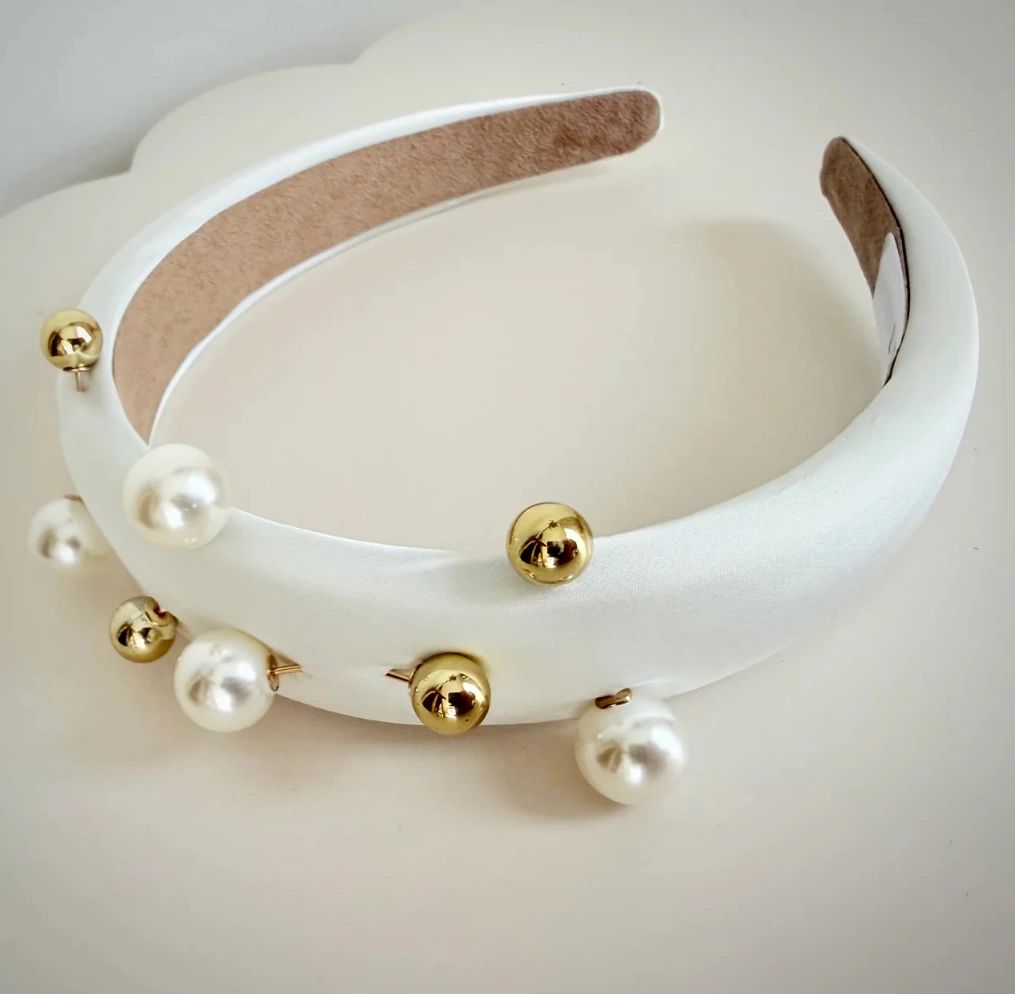 Peggy Pearl Headband Asst Colours