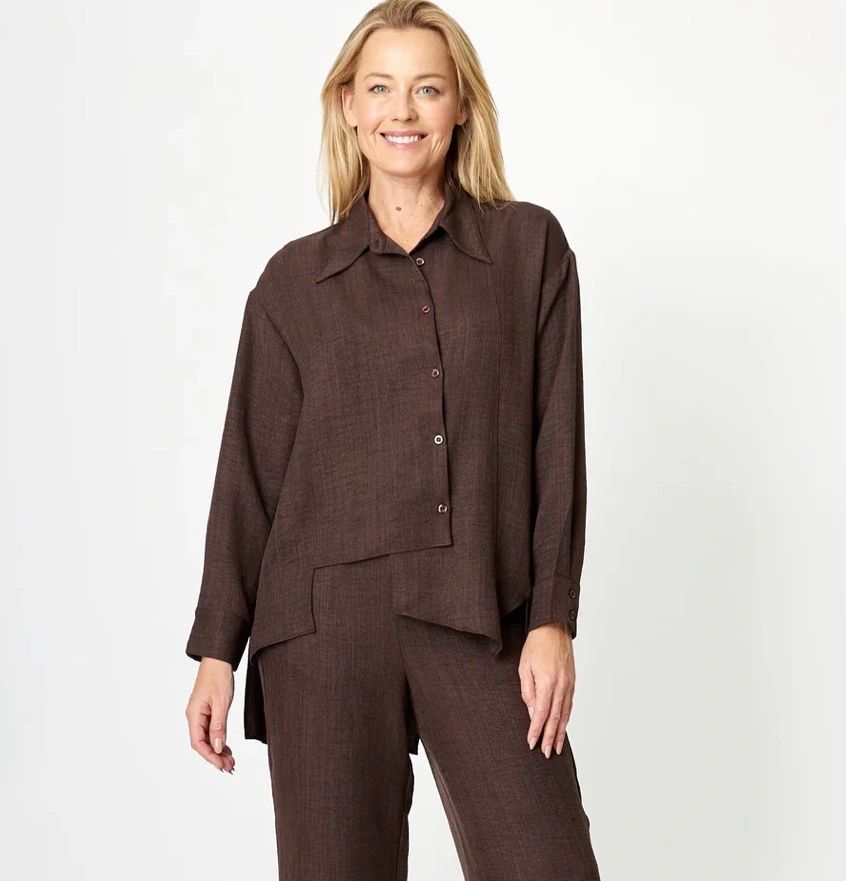 Cordelia Street Gallery Shirt Chocolate Main image