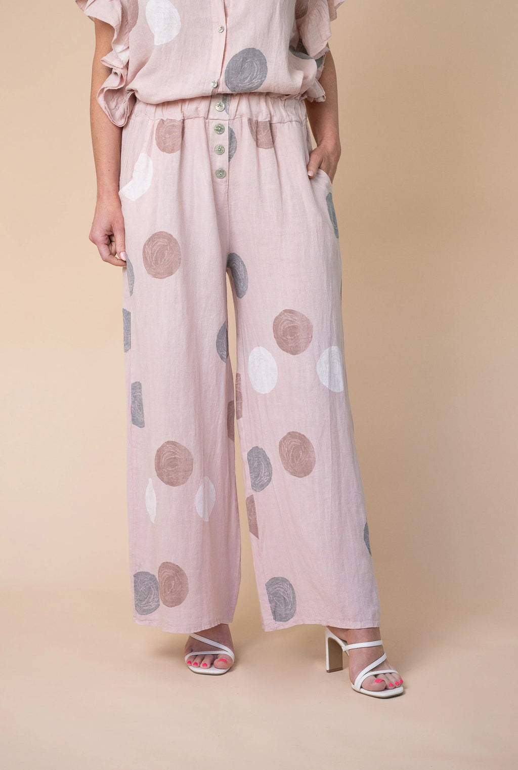Blush Pink Italian Linen Set