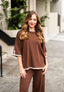 Short Sleeve Knit Set Asst Colours