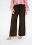 Chocolate Linen Blend Pants