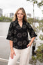 Black Daisy Blouse