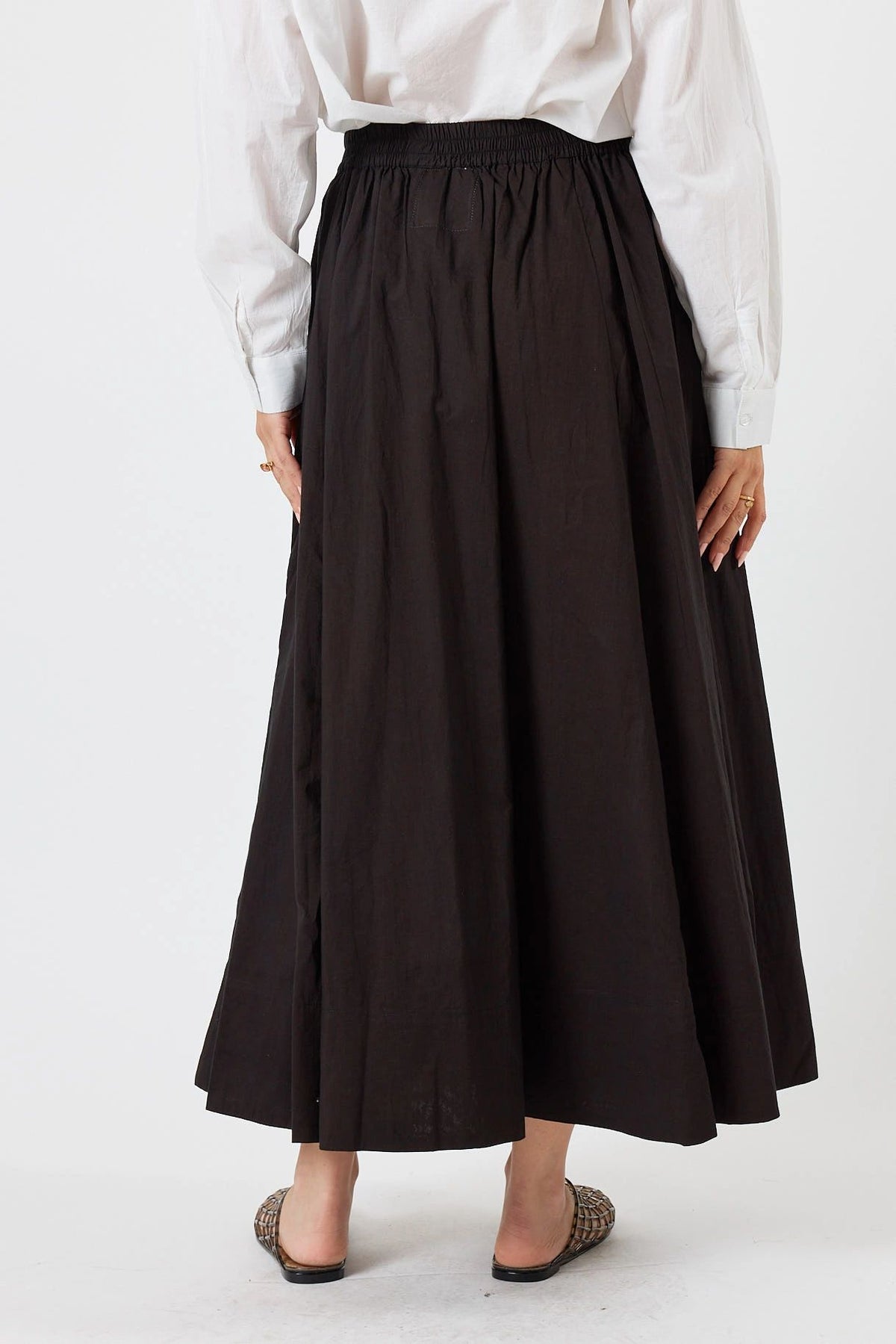 LulaLife Azure Black Skirt