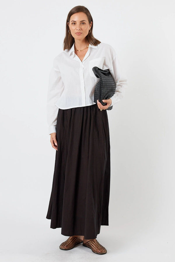 LulaLife Azure Black Skirt