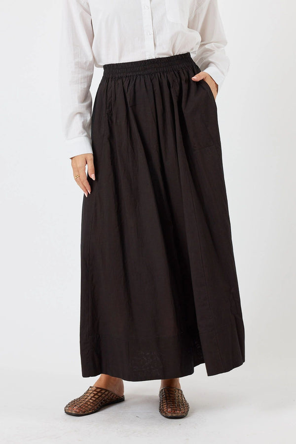 LulaLife Azure Black Skirt