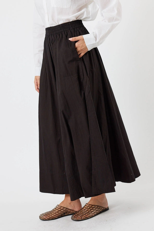 LulaLife Azure Black Skirt