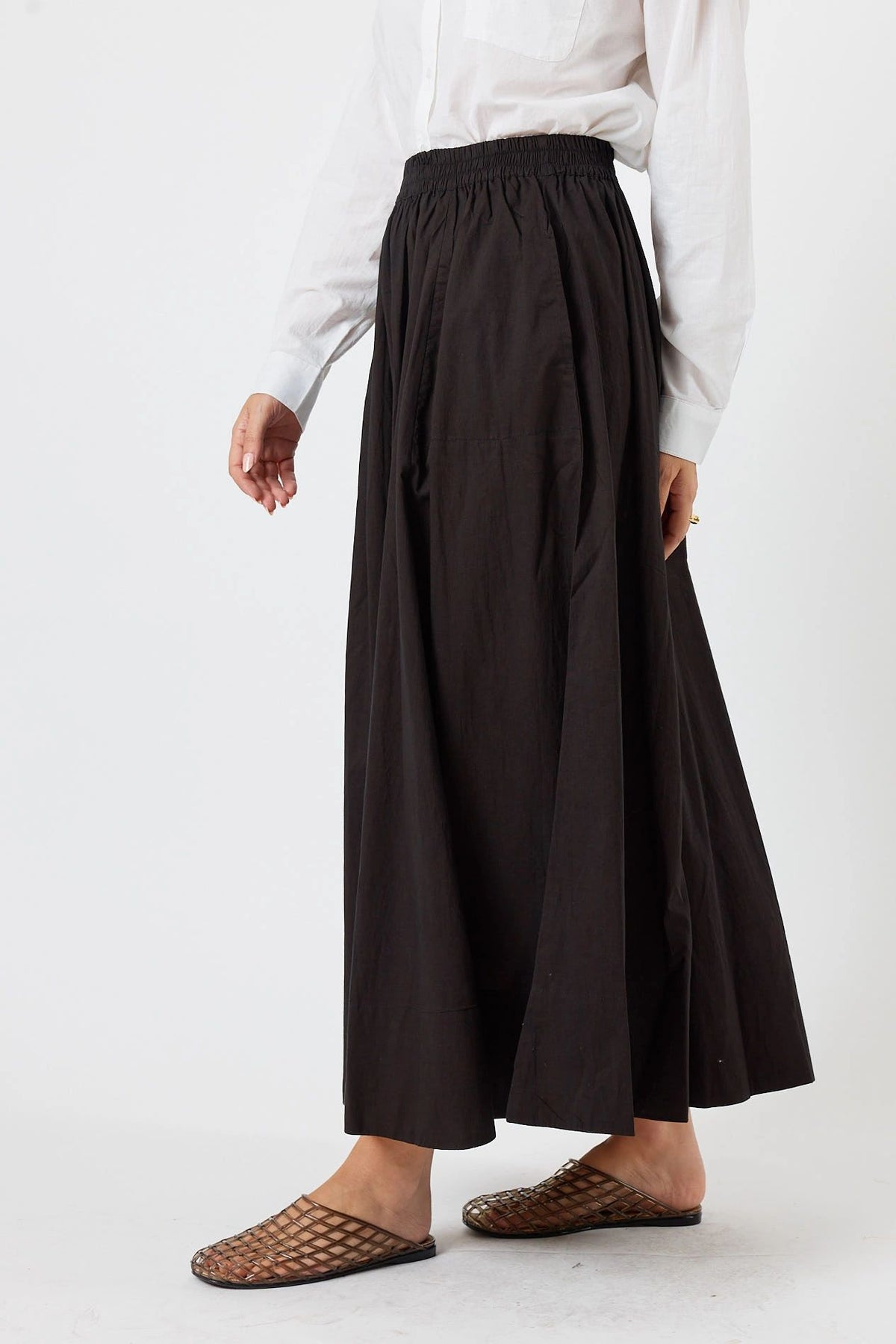 LulaLife Azure Black Skirt