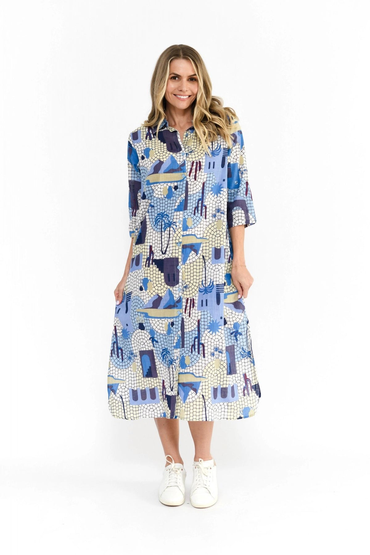Sofia Shirt Dress Asst Colours